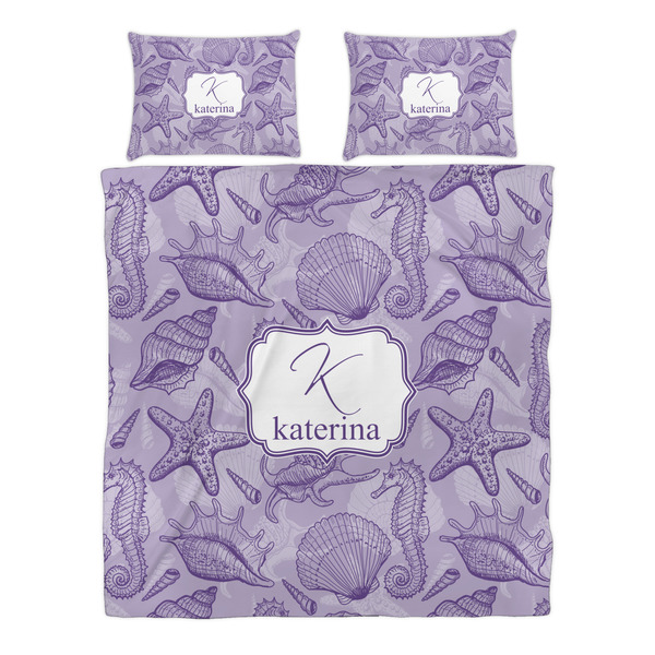 Sea Shells Duvet cover Set - Queen - Alt Approval