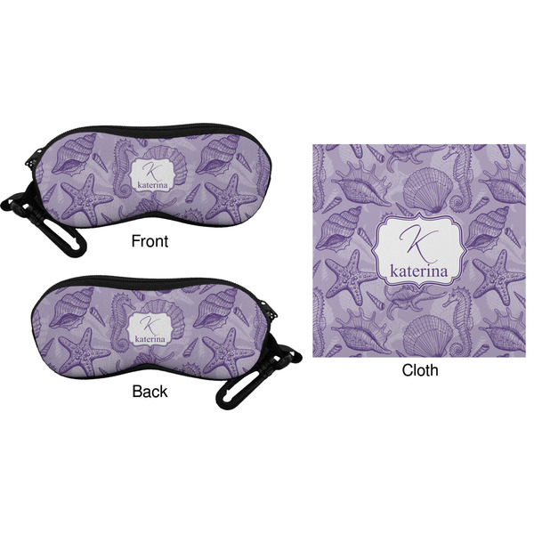 Sea Shells Eyeglass Case & Cloth (Approval)