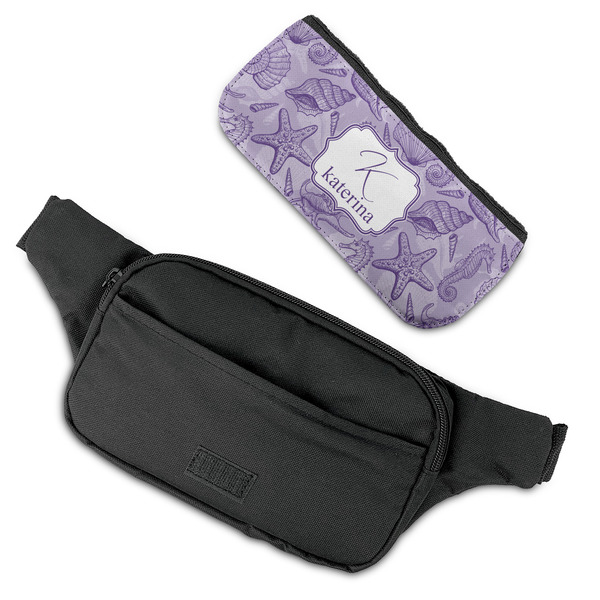 Sea Shells Fanny Packs - FLAT (flap off)