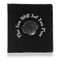 Sea Shells Leather Binder - 1" - Black (Personalized)