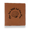 Sea Shells Leather Binder - 1" - Rawhide - Front View