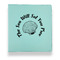Sea Shells Leather Binders - 1" - Teal - Front View