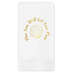 Sea Shells Guest Napkins - Foil Stamped (Personalized)