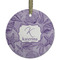 Sea Shells Frosted Glass Ornament - Round
