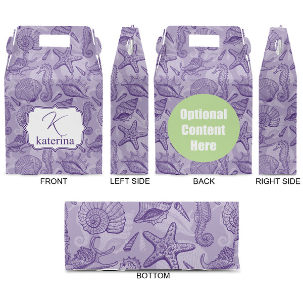 Sea Shells Gable Favor Box - Approval