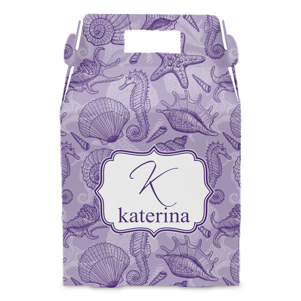 Sea Shells Gable Favor Box - Front