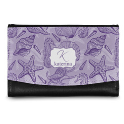 Sea Shells Genuine Leather Women's Wallet - Small (Personalized)