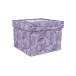 Sea Shells Gift Box with Lid - Canvas Wrapped - Small (Personalized)