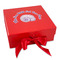 Sea Shells Gift Boxes with Magnetic Lid - Red - Front