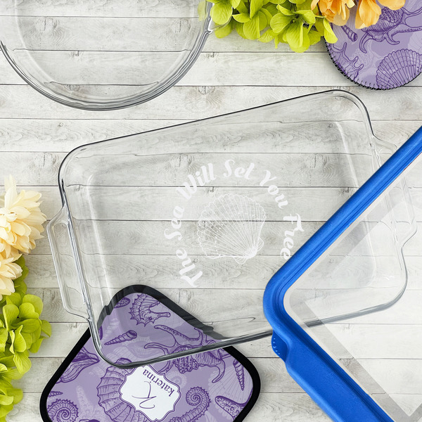 Sea Shells Glass Baking Dish - LIFESTYLE (13x9)