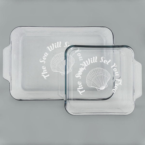 Sea Shells Glass Baking Dish Set - MAIN (set)