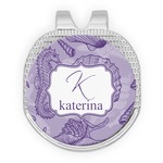 Sea Shells Golf Ball Marker - Hat Clip - Silver