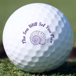 Sea Shells Golf Balls - Non-Branded - Set of 3