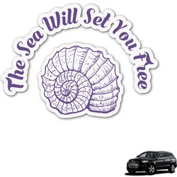 Sea Shells Graphic Car Decal (Personalized)