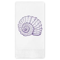 Sea Shells Guest Napkins - Full Color - Embossed Edge