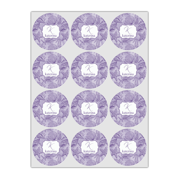 Sea Shells Icing Circle - Small - Set of 12