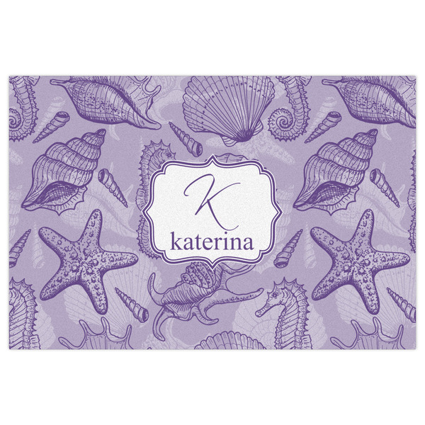 Sea Shells Indoor / Outdoor Rug - 2'x3' - Front Flat