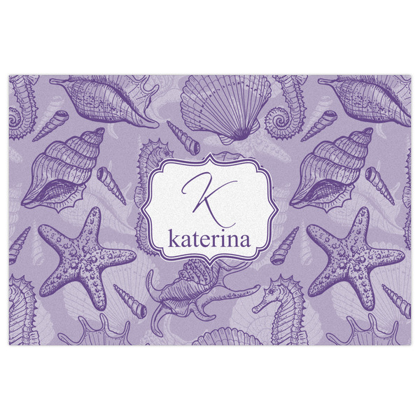 Sea Shells Indoor / Outdoor Rug - 4'x6' - Front Flat