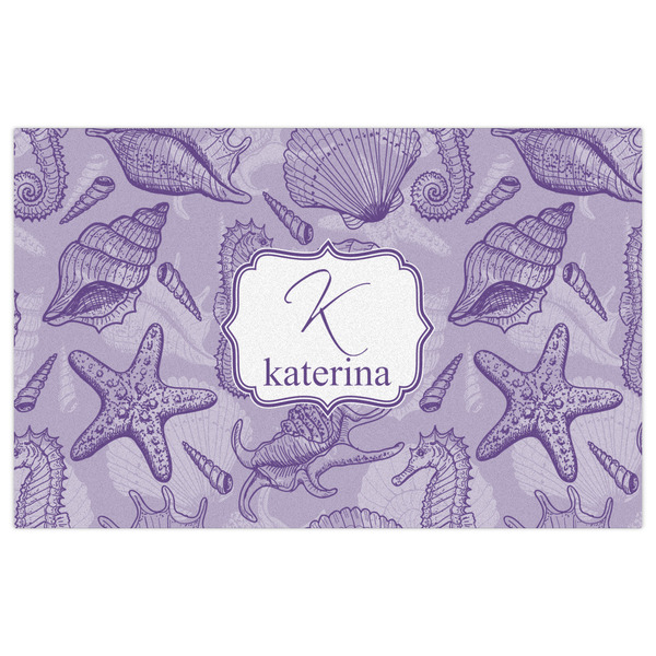 Sea Shells Indoor / Outdoor Rug - 5'x8' - Front Flat