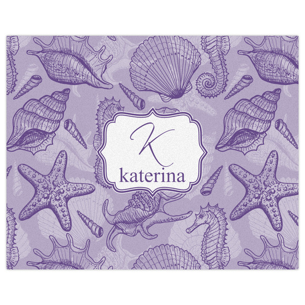 Sea Shells Indoor / Outdoor Rug - 8'x10' - Front Flat