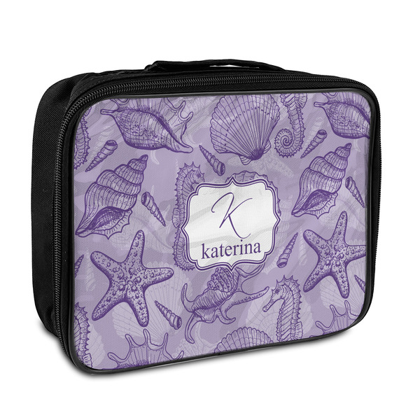 Custom Sea Shells Insulated Lunch Bag (Personalized)
