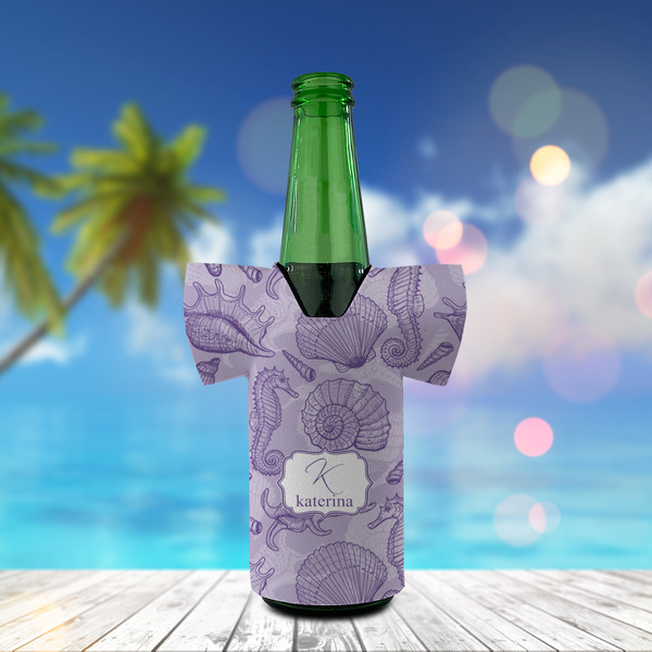 Sea Shells Jersey Bottle Cooler - LIFESTYLE