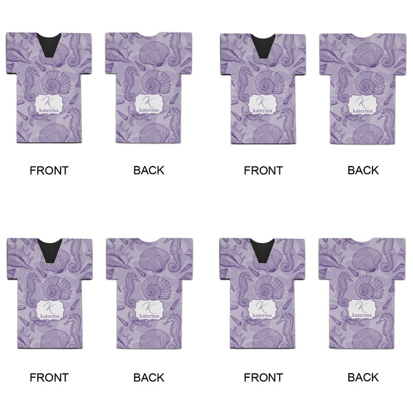 Sea Shells Jersey Bottle Cooler - Set of 4 - APPROVAL