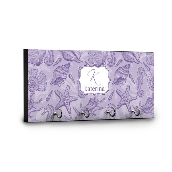 Sea Shells Key Hanger - Front View with Hooks