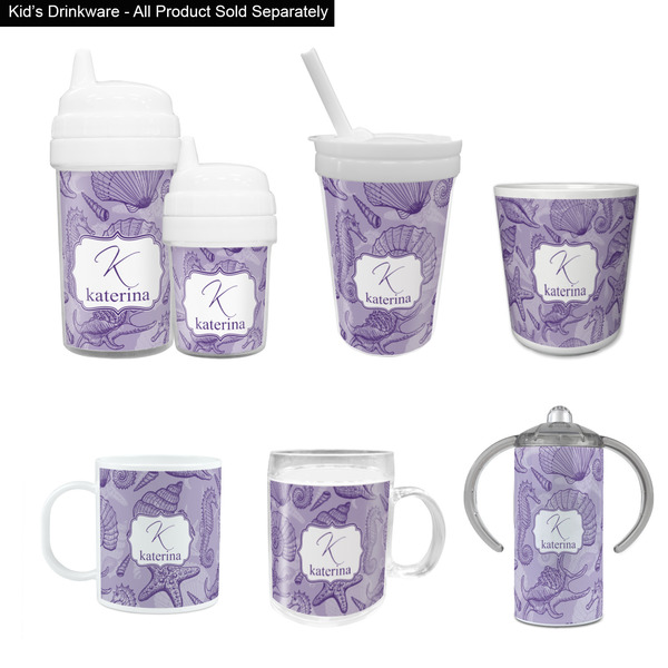 Sea Shells Kid's Drinkware - Customized & Personalized