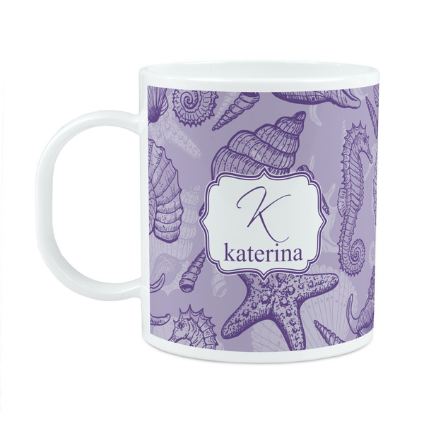 Custom Sea Shells Plastic Kids Mug (Personalized)