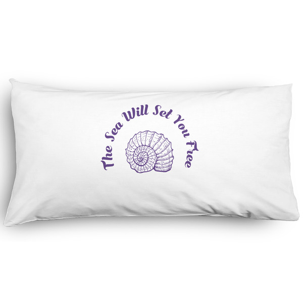 Custom Sea Shells Pillow Case - King - Graphic (Personalized)