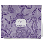 Sea Shells Kitchen Towel - Poly Cotton w/ Name and Initial