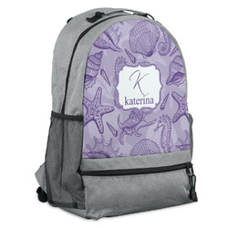 Sea Shells Backpack - Grey (Personalized)