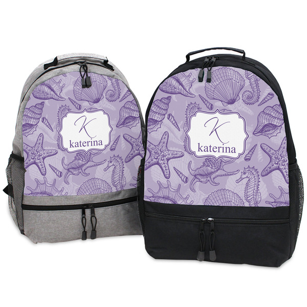 Sea Shells Large Backpacks - Both
