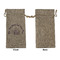 Sea Shells Large Burlap Gift Bags - Front Approval