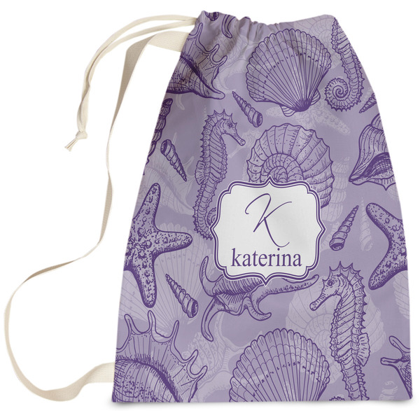 Custom Sea Shells Laundry Bag (Personalized)