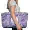 Sea Shells Large Rope Tote Bag - In Context View
