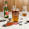 Sea Shells Leather Bar Bottle Opener - IN CONTEXT