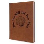 Sea Shells Leatherette Journal - Large - Single Sided (Personalized)