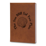 Sea Shells Leatherette Journal - Large - Double Sided (Personalized)