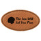 Sea Shells Leatherette Oval Name Badges with Magnet - Main