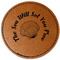 Sea Shells Leatherette Patches - Round
