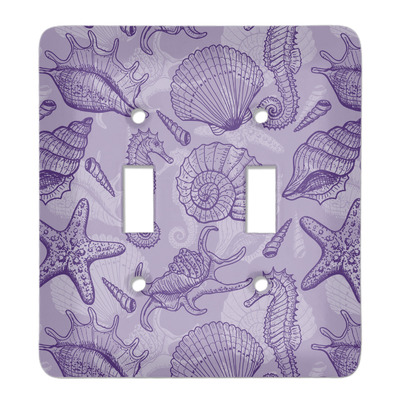 Sea Shells Light Switch Cover (2 Toggle Plate) (Personalized)