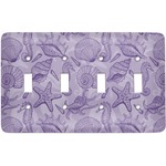 Sea Shells Light Switch Cover (4 Toggle Plate)