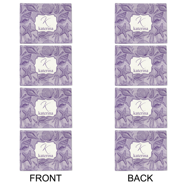 Sea Shells Linen Placemat - APPROVAL Set of 4 (double sided)