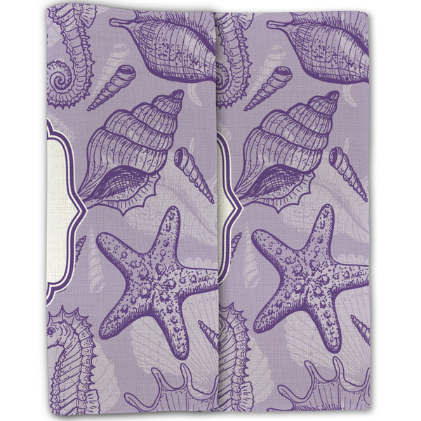 Sea Shells Linen Placemat - Folded Half (double sided)