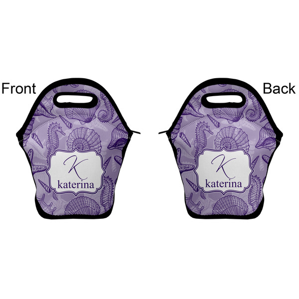 Sea Shells Lunch Bag - Front and Back