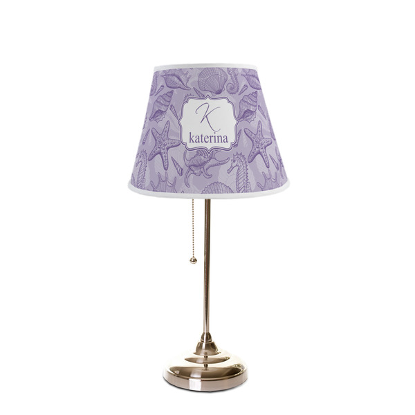 Sea Shells Poly Film Empire Lampshade - On Stand