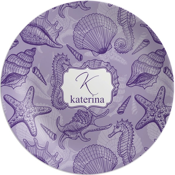 Custom Sea Shells Melamine Plate (Personalized)