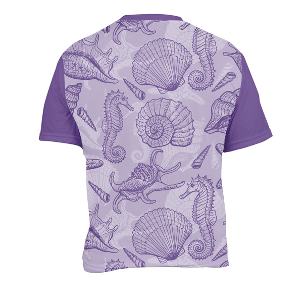 Sea Shells Men's Crew Neck T Shirt Medium - Back